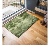 Alfombra Entrada Antideslizante, Bosque Brumoso De Margaritas Felpudo Entrada Casa Bosque De Los Sueños Alfombrilla Perfil Bajo, Absorbente, Fácil de Limpiar para Puerta, Pasillo, Oficina, 80x120cm