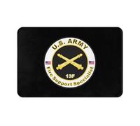 Alfombra Entrada Army Mos 13F Fire Support Specialist Alfombra Antideslizante Absorbente Alfombras Limpia Zapatos Lavable Alfombrilla Antideslizante para Garaje Interior Cocina 40X60CM