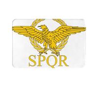 Alfombra Entrada Bandera del Senado del Imperio Romano SPQR Felpudo Entrada Secado Rápido Felpudo Antideslizante Alfombrilla Baño para Cocina Exterior Pasillo 40X60Cm