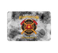 Alfombra Entrada Bombero Jubilado Que Ha Estado Allí, Lo Ha Hecho Y Está Orgulloso De Ello Alfombra De Baño Moderno Alfombras Limpia Zapatos Lavable Alfombrilla Antideslizante para 40X60CM