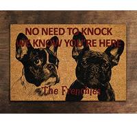 Alfombra Entrada Bulldogs Franceses, Sabemos Que Están Aquí. Alfombrilla Baño Cómoda Felpudo Suave Felpudo Entrada para Puerta Interior Ducha 40X60Cm