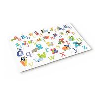 Alfombra Entrada Cartoon Animals Alphabet Funny Nature Alfombras Limpia Zapatos Lavable Alfombra De Baño Antideslizante Alfombrilla Antideslizante para Interior Patio Jardín 40X60CM