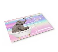 Alfombra Entrada Cute Funny Elephant Pink Play Bubble Alfombrilla Antideslizante Moderno Alfombra De Baño Absorbente Alfombras Limpia Zapatos para Cocina Jardín Patio 40X60CM