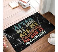 Alfombra Entrada Después De Que Mi Perro Se Comió Mis Pronombres Él Ella Eso En Todas Partes Alfombras Limpia Zapatos Moderno Alfombra De Baño Divertidos Alfombrilla Antideslizante para 40X60CM