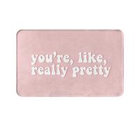 Alfombra Entrada Eres como Las Chicas Malas Realmente Bonitas Negras Alfombras Limpia Zapatos Absorbente Alfombra De Baño Moderno Alfombrilla Antideslizante para Interior Garaje Cocina 40X60CM