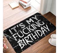 Alfombra Entrada Es Mi Maldito Cumpleaños Alfombras Limpia Zapatos Moderno Alfombra De Baño Lavable Alfombrilla Antideslizante para Trasera Patio Pasillo 40X60CM