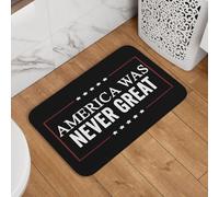 Alfombra Entrada Estados Unidos Nunca Fue Grande. Felpudo Entrada Suave Alfombra Baño Lavable Alfombrilla Baño para Oficina Jardín Cocina 40X60Cm