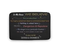 Alfombra Entrada Este No Es Un Lugar De Honor Bienvenido Alfombras Limpia Zapatos Moderno Alfombra De Baño Divertidos Alfombrilla Antideslizante para Garaje Pasillo Cocina 40X60CM