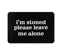 Alfombra Entrada Estoy Drogado, por Favor Déjame En Paz Alfombras Limpia Zapatos Divertidos Alfombra De Baño Moderno Alfombrilla Antideslizante para Pasillo Cocina Interior 40X60CM