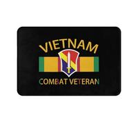 Alfombra Entrada First Field Force Vietnam Combat Veteran Alfombra Antideslizante Absorbente Alfombrilla Antideslizante Lavable Alfombras Limpia Zapatos para Pasillo Interior Garaje 40X60CM