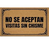 Alfombra Entrada Funny No Se Aceptan Visitas Sin Chisme Funny Cute Alfombra De Baño Absorbente Alfombrilla Antideslizante Divertidos Alfombras Limpia Zapatos para Garaje Interior Cocina 40X60CM