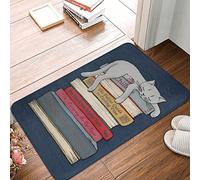 Alfombra Entrada How To Chill Like A Cat Alfombras Limpia Zapatos Lavable Antideslizante Alfombrade Baño para Interior Pasillo Cocina 40x60cm