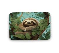 Alfombra Entrada Hug Tree Sloth Alfombras Limpia Zapatos Divertidos Absorbente AlfombraAntideslizante para Interior Cocina Pasillo 40x60cm