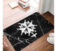 Alfombra Entrada Hugonote Alfombras Limpia Zapatos Moderno Alfombra De Baño Divertidos Alfombrilla Antideslizante para Trasera Cocina Patio 40X60CM