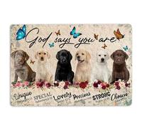 Alfombra Entrada Labrador Retriever Labrador Retrievers God Says You Are Alfombras Limpia Zapatos Absorbente Alfombrilla Antideslizante Lavable Alfombra Antideslizante para Garaje 40X60CM