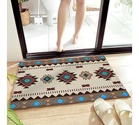 Alfombra Entrada Multicolor Boho Western Southwest Native American Alfombras Limpia Zapatos Antideslizante Alfombra De Baño Absorbente Alfombrilla Antideslizante para Cocina Jardín Patio 40X60CM