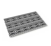 Alfombra Entrada Native American Ethnic Boho Style Grey White Alfombrade Baño Absorbente AlfombraAntideslizante Divertidos Alfombras Limpia Zapatos para Cocina Interior Pasillo 40x60cm