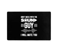 Alfombra Entrada No Te Metas con El Técnico De Sonido Alfombra De Baño Absorbente Alfombras Limpia Zapatos Lavable Alfombrilla Antideslizante para Cocina Pasillo Patio 40X60CM