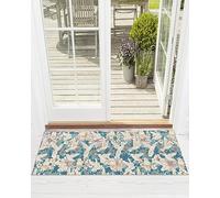 Alfombra Entrada Pájaro Carpintero De Flores De Primavera Alfombra De Baño Moderno Alfombras Limpia Zapatos Lavable Alfombrilla Antideslizante para Interior Pasillo Patio 40X60CM