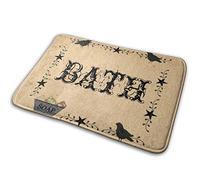 Alfombra Entrada Pájaro Primitivo Antiguo para 40X60CM | Alfombra de Baño Absorbente Alfombrilla Antideslizante Para Patio