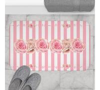 Alfombra Entrada Pink Flower Cottage Alfombrilla Antideslizante Absorbente Alfombra De Baño Divertidos Alfombras Limpia Zapatos para Garaje Pasillo Interior 40X60CM