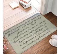 Alfombra Entrada Psalm 23 The Lord Is My Shepherd Irish Field Alfombrilla Antideslizante Moderno Alfombra Antideslizante Lavable Alfombras Limpia Zapatos para Garaje Interior Cocina 40X60CM
