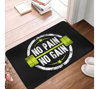 Alfombra Entrada Sin Dolor No Hay Ganancia Alfombras Limpia Zapatos Absorbente Alfombra De Baño Lavable Alfombrilla Antideslizante para Garaje Pasillo Cocina 40X60CM