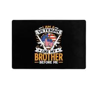 Alfombra Entrada Soy Un Veteran como Mi Padre Antes Que Yo. Felpudo Entrada Plegable Alfombrilla Baño Lavable Alfombra Baño para Interior Cocina Bañera 40X60Cm