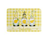Alfombra Entrada Summer Dwarf Lemons Welcome Alfombrilla Antideslizante Lavable Alfombra De Baño Absorbente Alfombras Limpia Zapatos para Cocina Interior Patio 40X60CM