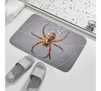 Alfombra Entrada Trampa Adhesiva para Arañas Alfombrilla Antideslizante Divertidos Alfombra De Baño Absorbente Alfombras Limpia Zapatos para Garaje Pasillo Cocina 40X60CM