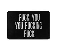 Alfombra Entrada Vete A La Mierda, Joderte Alfombras Limpia Zapatos Divertidos Alfombra De Baño Lavable Alfombrilla Antideslizante para Cocina Interior Patio 40X60CM