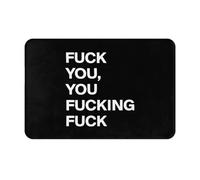 Alfombra Entrada Vete A La Mierda, Joderte Alfombrilla Antideslizante Moderno Alfombra De Baño Divertidos Alfombras Limpia Zapatos para Interior Patio Cocina 40X60CM