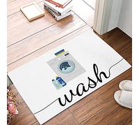 Alfombra Entrada Washing In The Laundry Room Antideslizante AlfombraAntideslizante Lavable Alfombrade Baño para Terraza Pasillo Interior 40x60cm
