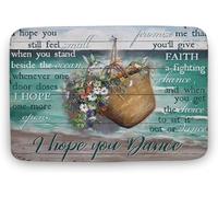 Alfombra Entrada Welcome Hummingbird I Hope You Dance Welcome Alfombrilla Antideslizante Absorbente Alfombra De Baño Divertidos Alfombras Limpia Zapatos para Garaje Interior Pasillo 40X60CM