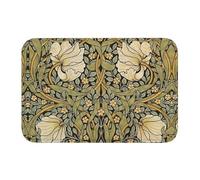 Alfombra Entrada William Morris Pimpernel Flower Textile Pattern Alfombra De Baño Absorbente Alfombrilla Antideslizante Lavable Alfombra Antideslizante para Pasillo Garaje Interior 40X60CM