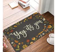 Alfombra Entrada Yay Its You Alfombra De Baño Absorbente Alfombras Limpia Zapatos Lavable Alfombrilla Antideslizante para Garaje Pasillo Interior 40X60CM