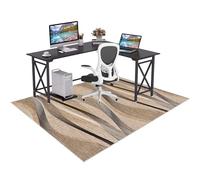 Alfombra Escritorio Suelo Antideslizante Alfombras para Silla de Gaming Oficina Protectors Suelo Silla Ruedas Silla de Ordenador Alfombras Sillas Ruedas Protectora para Suelos Duros 140 x 180 cm