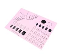Alfombra, estera de formación de uñas | Alfombra protectora de manicura para la práctica de uñas | Alfombra de estampado para, Guía de pegatinas para uñas, almohadilla de práctica de c