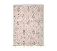 Alfombra étnico crema / marrón ceres, 133x190 cm - atticgo