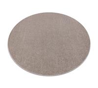 Alfombra ETON PLUS círculo color beige monocromática uniforme lisa circulo 200 cm
