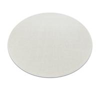 Alfombra ETON PLUS círculo color crema monocromática uniforme lisa circulo 100 cm