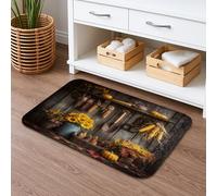 Alfombra Exterior Cosecha De Otoño: Girasoles Y Maíz Rústicos, Suave Felpudo Entrada Casa Resistente Alfombra Entrada 40X60Cm para Decorativa Tienda Oficina