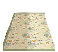 Alfombra Floral Alfombra De Cocina Cuero PVC Floral, Impermeable, Resistente A Las Manchas Y Al Aceite, Suelo Fácil Limpiar, Decoración del Hogar, Tapis