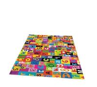 Alfombra for Aula con Formas Y Números for Niños, Área De Sala Juegos ABC, Educativa for Pequeños, Juego Aprendizaje, Dormitorio for Niño Niña, 1 Ud(2,80x120cm)