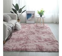 Alfombra for sala de estar y dormitorio, alfombra peluda esponjosa que no se desprende, alfombras suaves for habitación niños, antideslizantes lavables for habitaciones(Lotus Color,160*230cm)