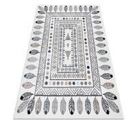 Alfombra FUN Teepee para niños indio marco crema 200x290 cm