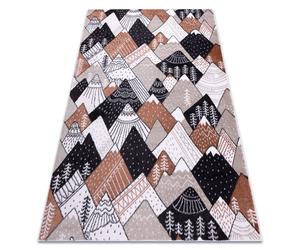 Alfombra FUN Tops para niños montañas picos crema 240x330 cm
