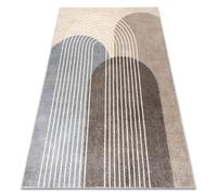 Alfombra FUSION 0810 beige / marron - Geométrica moderna abstracta 200x290 cm