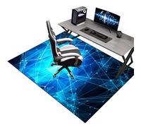Alfombra Gaming 120 x 170 cm, Protector Suelo para Silla de Oficina con Ruedas, Alfombrilla Antideslizante para Protección de Suelos Duros, Madera y Baldosas