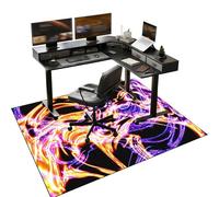 Alfombra Gaming Silla, Alfombrilla Silla Escritorio, Protector Suelo Silla Ruedas, Base para Silla de Oficina, Alfombrilla para Silla de Oficina, Tapete Protector de Suelo antiarañazos 80 x 120 cm